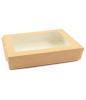 ECOCASE1000 Krabička na jídlo vysouvací s průzorem 200x120v.40mm, kraft hnědá-7 ECOCASE1000 Krabička na jídlo vysouvací s průzorem 200x120v.40mm, kraft hnědá-7