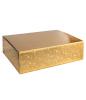 SC136681 Krabice dárková na 3 láhve 340x270, v.95mm (zlatá s kruhy)-1