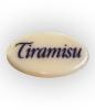SIE251 Čokoládová dekorace ovál "Tiramisu" 4 cm, bílá-1 SIE251 Čokoládová dekorace ovál "Tiramisu" 4 cm, bílá-1