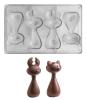 POP1385 Forma na čokoládu párovací 3D (sob a medvídek 80g)-1