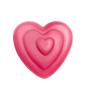 BAR33416 Čokoládové srdce Triple Heart 3x2,9cm, růžové-1