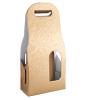 SC229781 Krabice bag s uchem na víno na 2 láhve 19x9 v.38,5cm (bronz )-1