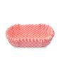 6603-R Košíček papírový oválný 65x30, v.18,5mm (růžový proužek)-1