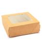 ECOTABOX300GL Krabička na cukroví s průzorem 100x80 v.35mm kraft hnědý-4